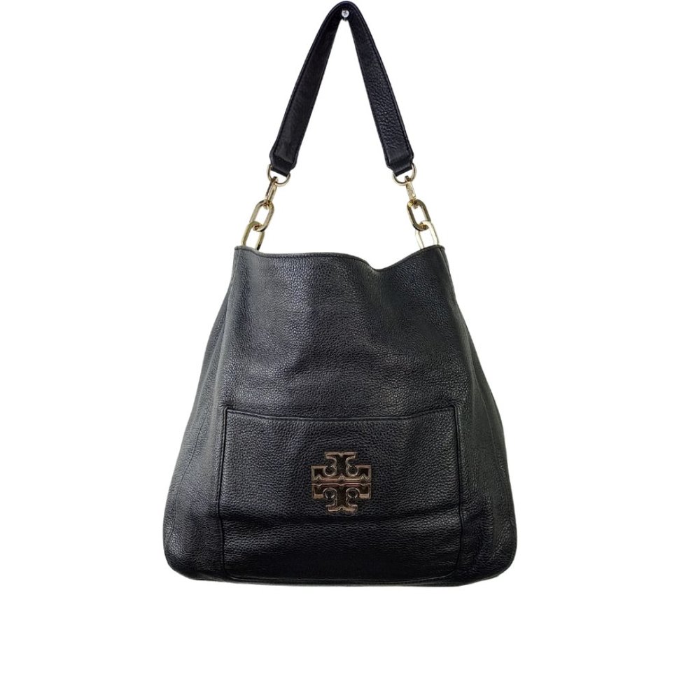 Tory Burch Britten Shoulder Hobo bag- Black